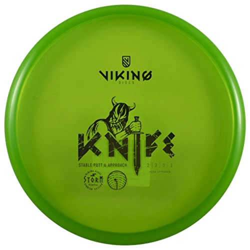 Green Viking Discs Knife disc golf disc